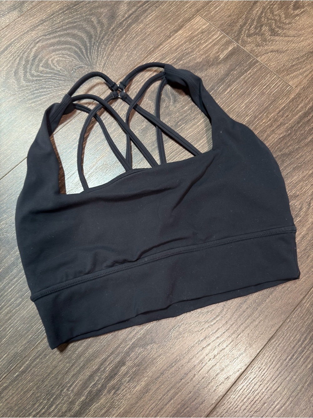 BuffBunny Black Strappy Sports Bra